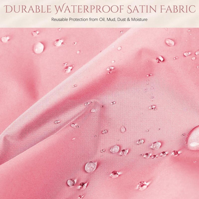 Satin Lined Shower Cap for Women, Waterproof Double Layer Shower Cap for Curly Long Thick Hair, Extra Large Reusable Bath Cap, Anti-Frizz Hair Protection Keeps Hair Dry
