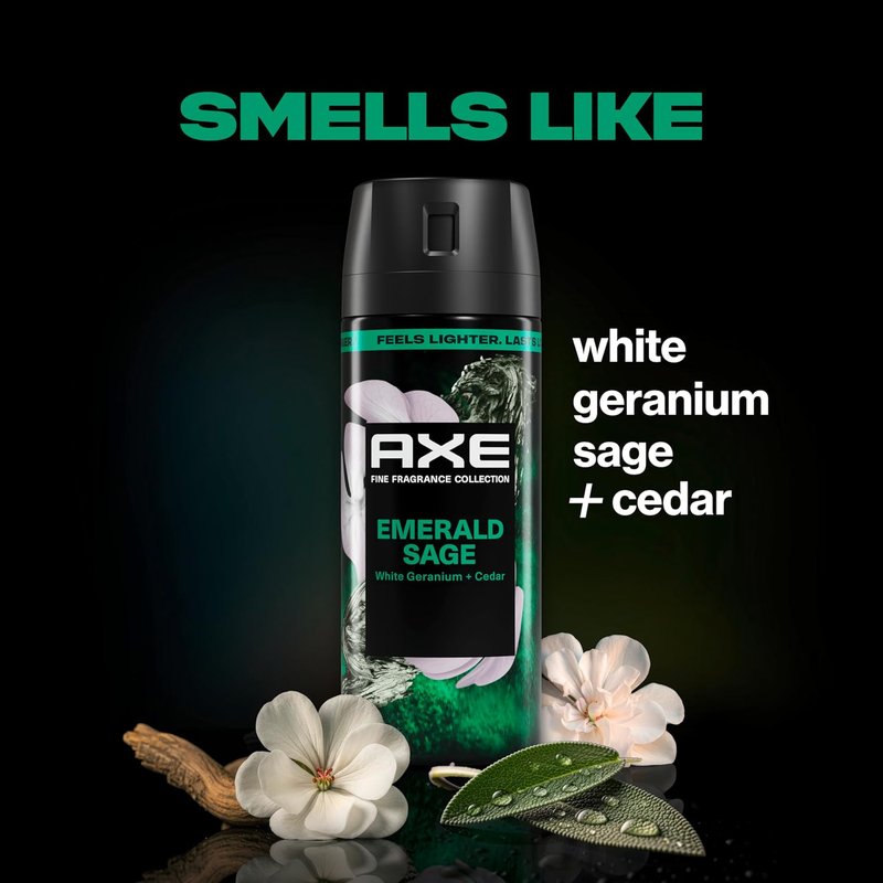 Axe Body Spray Everyday Essentials - Aluminum-Free Freshness | 4 Count, 2.9 oz