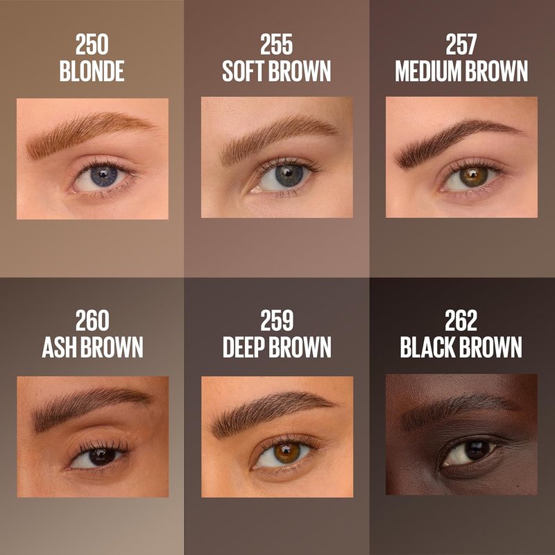 Maybelline Eyebrow Pen - Micro Needle 2-In-1 Dual-Ended Gel | Water-Resistant, 36-Hour Wear, Ash Brown