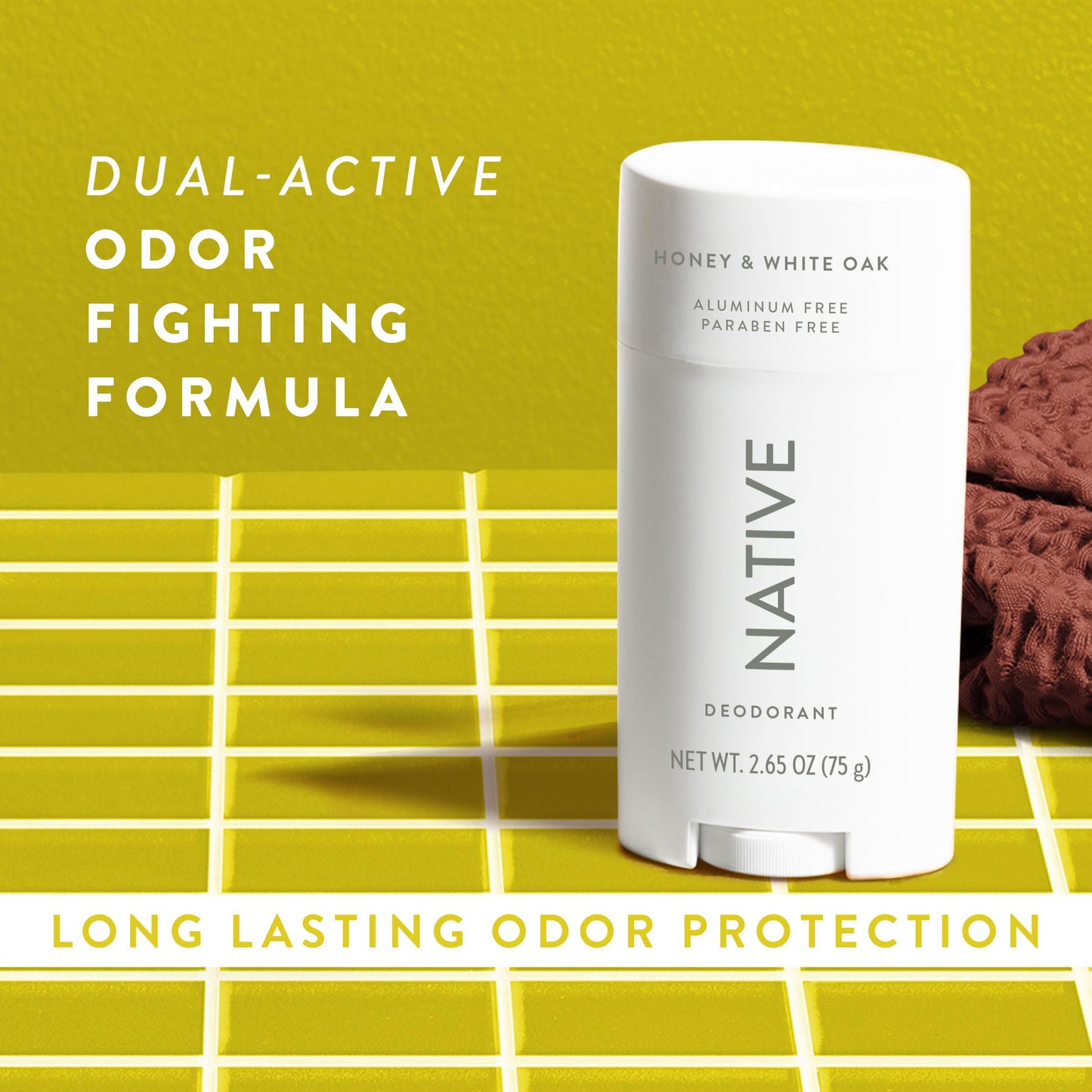 Native Deodorant Contains Naturally Derived Ingredients, 72 Hour Odor Control, Deodorant for Women and Men, Aluminum Free, Honey & White Oak 2.65oz