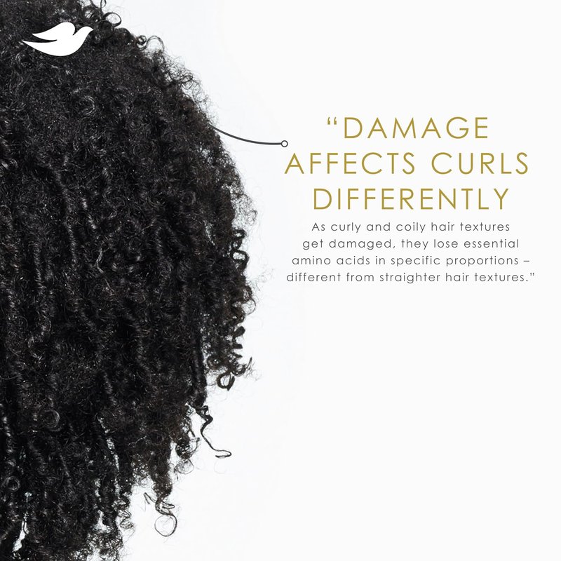 Dove Hair Amino Curl Repair Cream Mask - 10-in-1 Treatment for Curly Hair with Bio Protein & Jojoba Oil | 9.2 fl oz