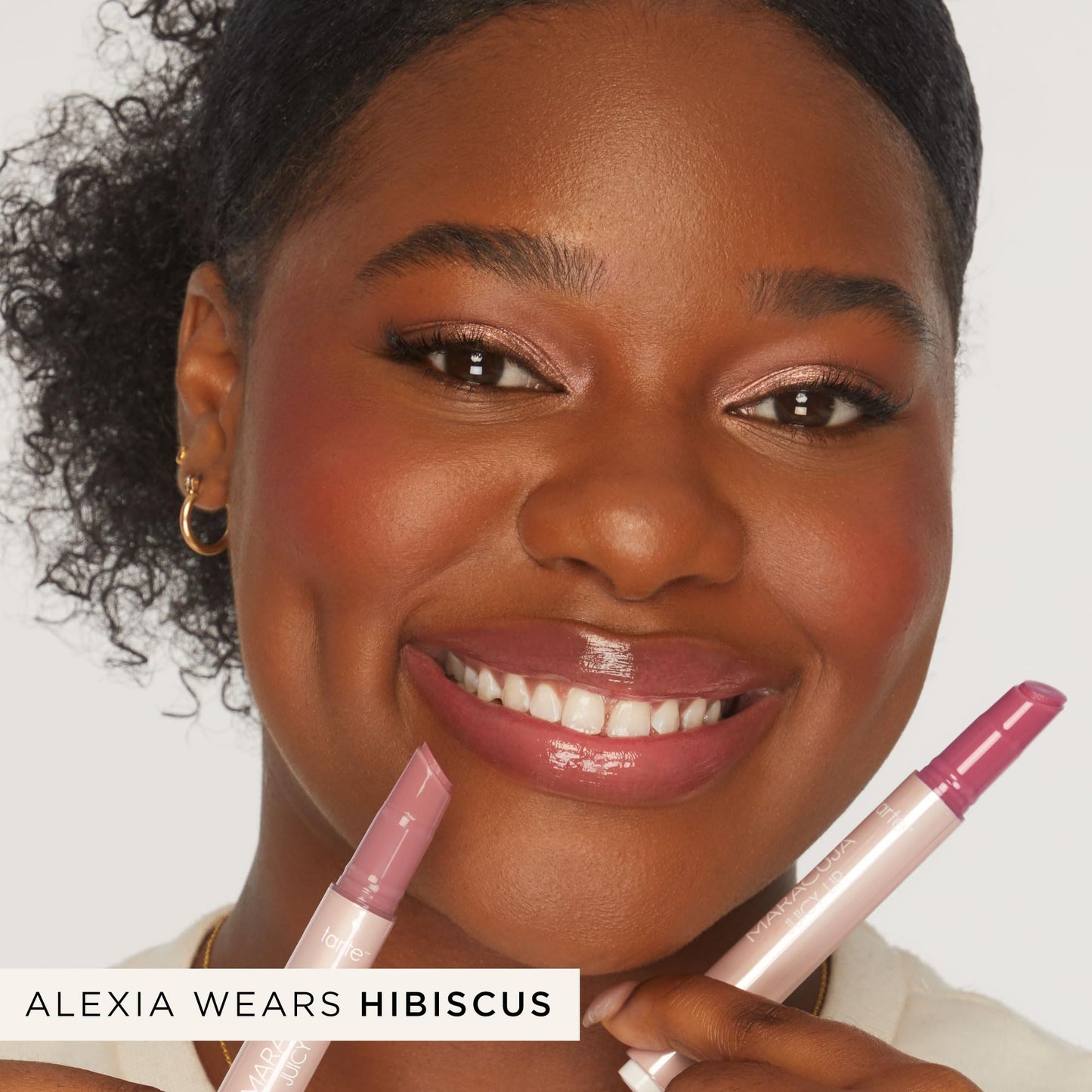 tarte maracuja juicy lip balm gloss – Viral Nourishing Lip Butter Color with High-Shine Hydration, Skincare Infused with Vitamin E, Vegan & Cruelty-Free, full size, Hibiscus