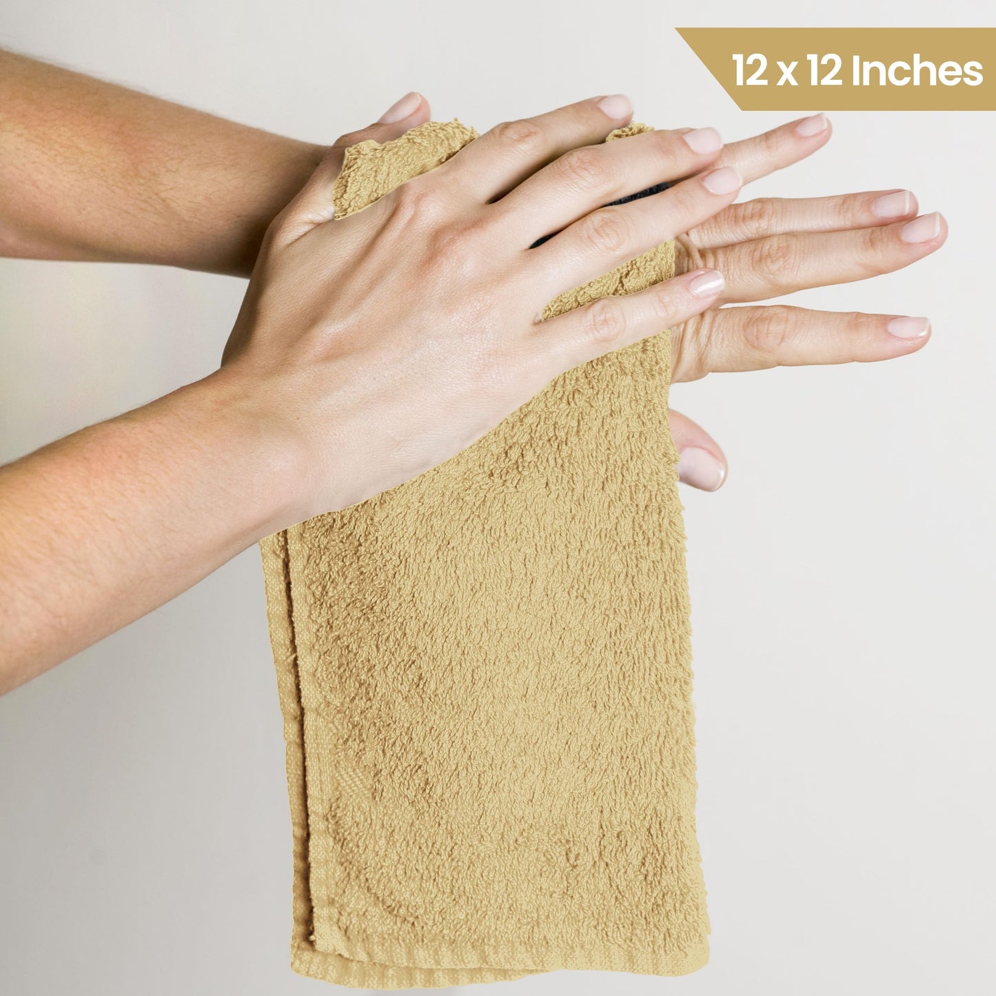 Utopia Towels Cotton Washcloths Set - 100% Ring Spun Cotton, Premium Quality Flannel Face Cloths, Highly Absorbent and Soft Feel Fingertip Towels