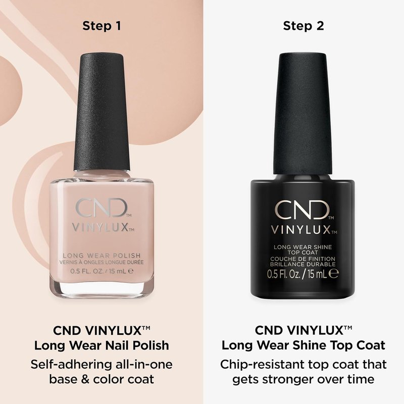 CND Vinylux Top Coat - Long Wear Shine, Quick Drying Formula | 0.5 Fl Oz