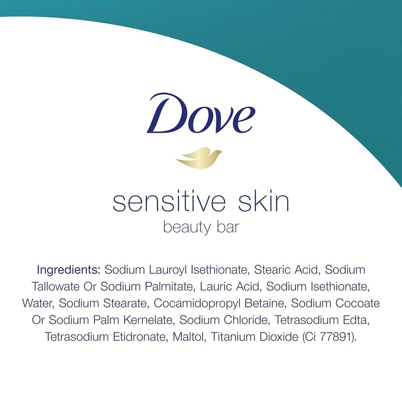 Dove Beauty Bar - Moisturizing Soap for Sensitive Skin | Nourishing & Bacteria-Fighting 3.75 oz, 16 Bars