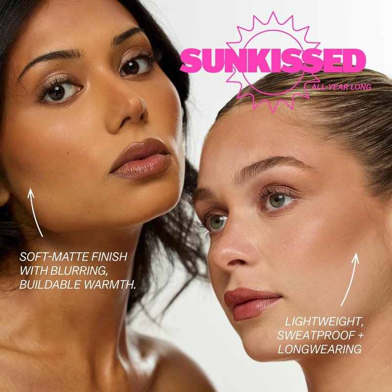 BASMA Beauty Buttery-Soft Bronzer - Talc-Free, Buildable Coverage, Vegan | Light Bronze with Neutral Undertones