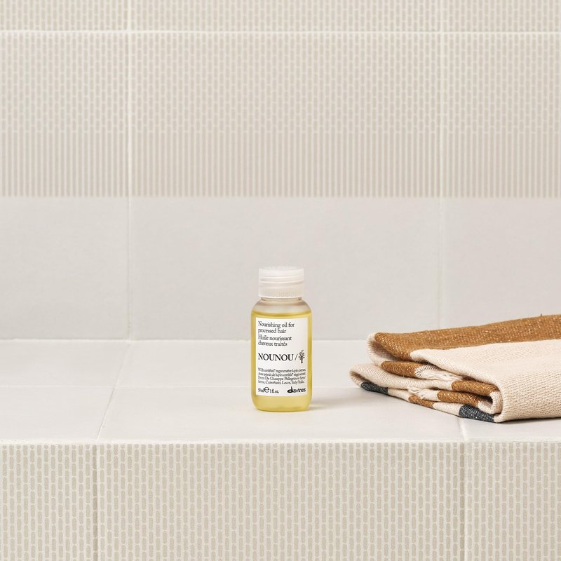 Davines NOUNOU/Hair Oil for Damaged Hair, Repairs Hair Structure & Heat Protectant, 1 Fl oz.