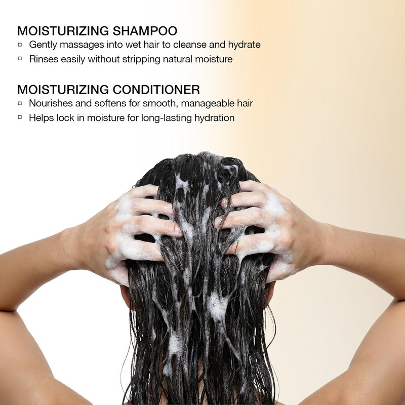 GK HAIR Moisturizing Color Protection Shampoo & Conditioner Set 10.1 Oz – Hydrating Repair for Dry, Coarse & Color Treated Hair – Strengthening Protein Formula with Natural Oils & Plant Extracts