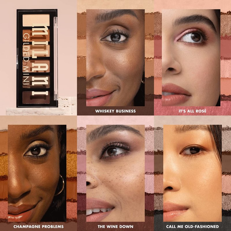 Milani Gilded Mini Eyeshadow Palette - 6 Versatile Matte & Shimmer Shades | Whiskey Business