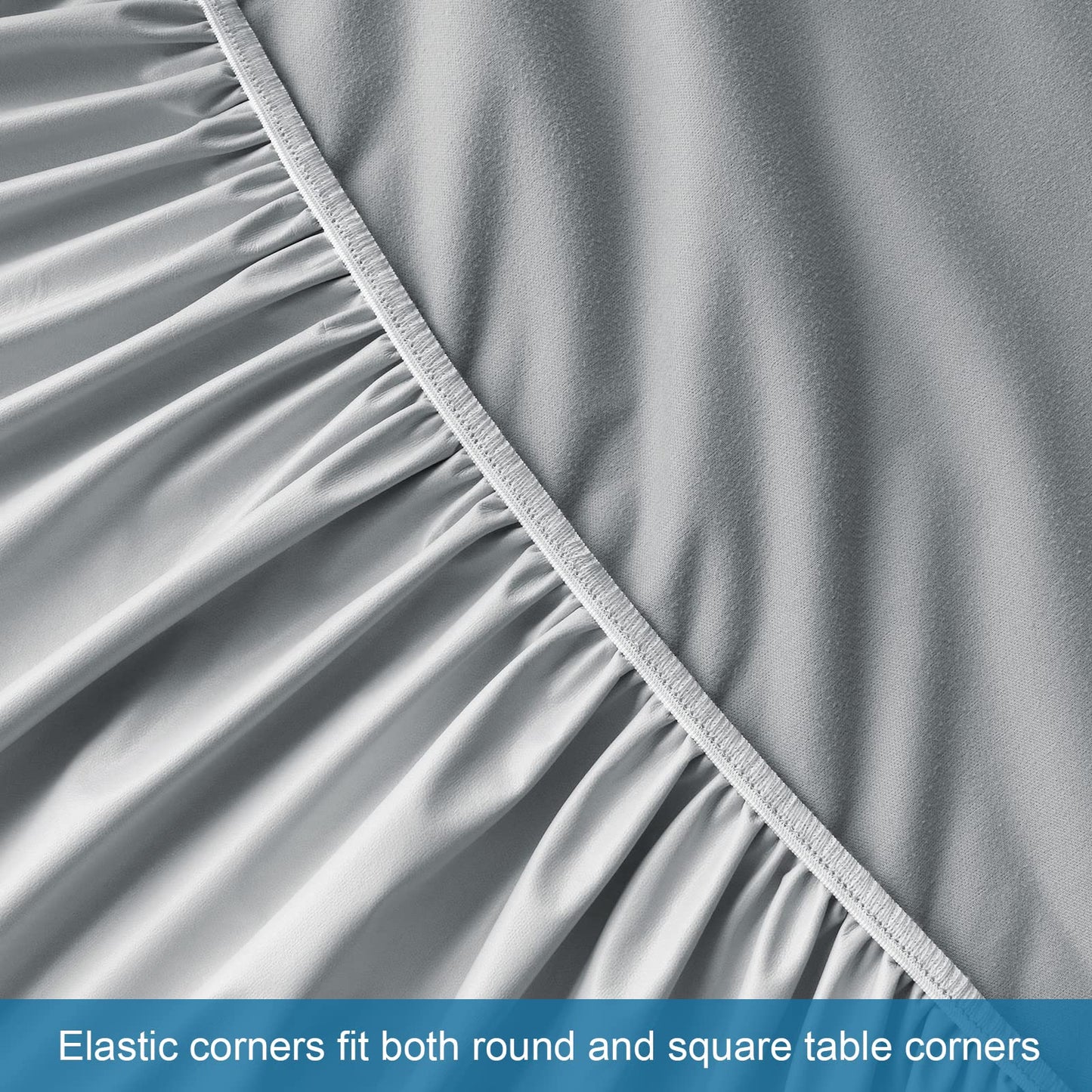 Waterproof Massage Table Cover, Massage Table Sheets Set 2- Piece Include Massage Fitted Sheet and Face Cradle Cover Ultra Soft & Skin-friendly Fit Massage Table & Facial Bed, Grey, 36×77×7