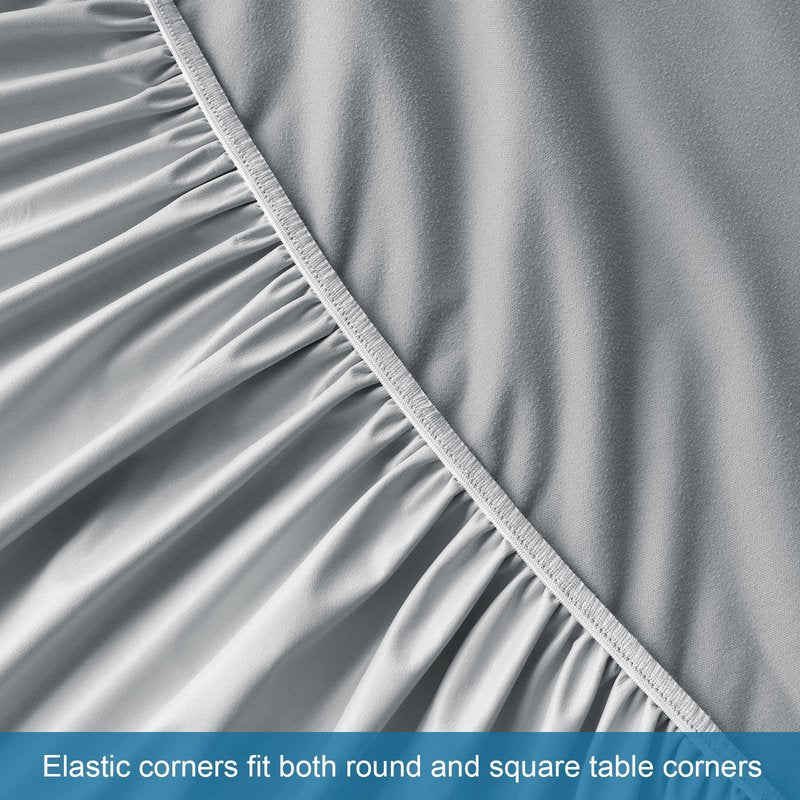 Massage Table Sheets Waterproof Massage Table Cover Set 2- Piece Include Massage Fitted Sheet and Face Cradle Cover Ultra Soft & Skin-friendly Fit Massage Table & Facial Bed, Grey, 28×73×7