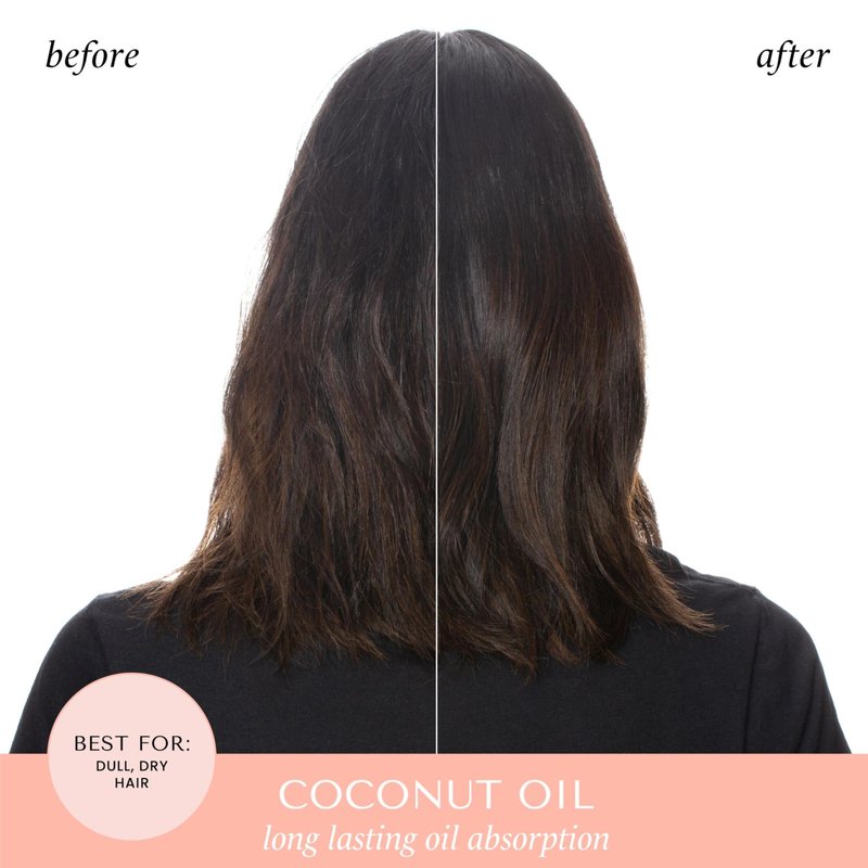 HASK Coconut Oil Nourishing Dry Shampoo – Absorbs Oil, Adds Volume & Light Texture, Nourishes Hair, No Sulfates or Parabens, Cruelty-Free – 8.1oz