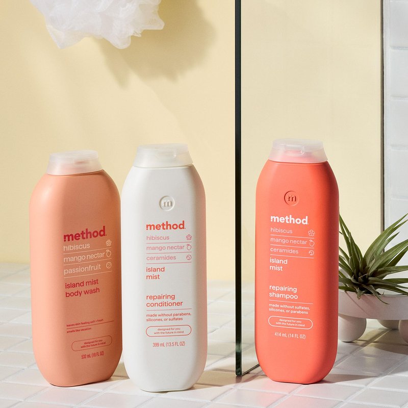 Method Body Wash, Island Mist, Hibiscus + Mango Nectar + Passion Fruit notes, 18oz