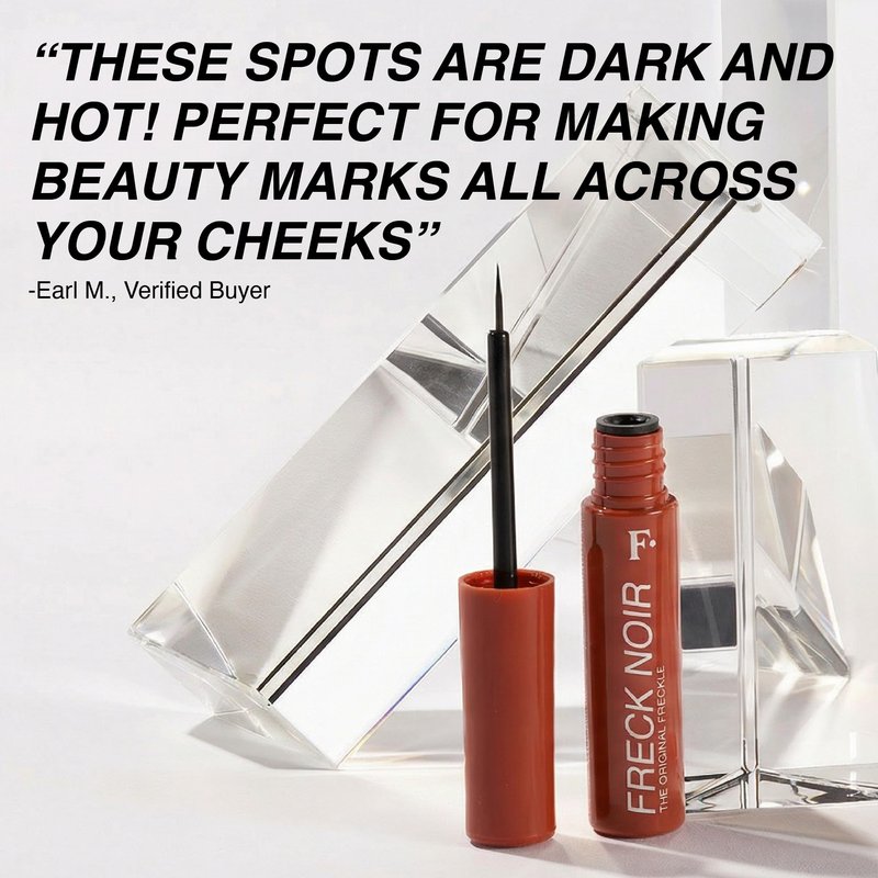 Freck NOIR Freckle Pen 3.15ml | Original Faux Freckles Makeup, Buildable Natural Sun-Kissed Finish, Long-Lasting | Clean, Vegan Formula, Ultra-Fine Brush Tip | Medium/Dark Skin Tones