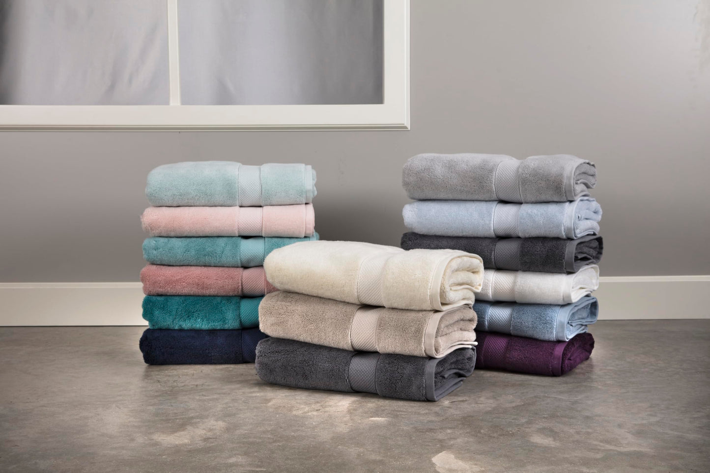 Maisonette Loft 100% Egyptian Cotton Turkish Bath Sheets - Soft, Absorbent Oversized Bathroom Towels - Ideal Quick Dry Extra Large Luxury Bath Towel Set for Shower - (35" x 70", 2 Pack) - Light Blue