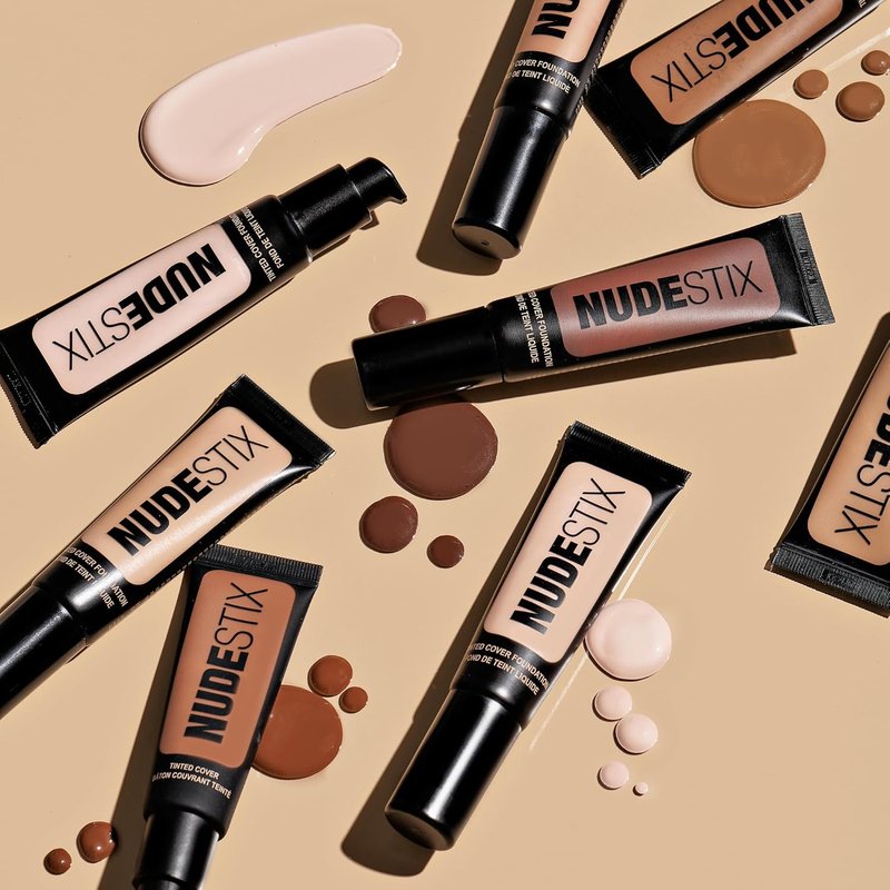 Nudestix Tinted Cover Liquid Foundation - Lightweight, Buildable Coverage for Radiant Skin | Hydrating Formula with 18 Botanical Extracts