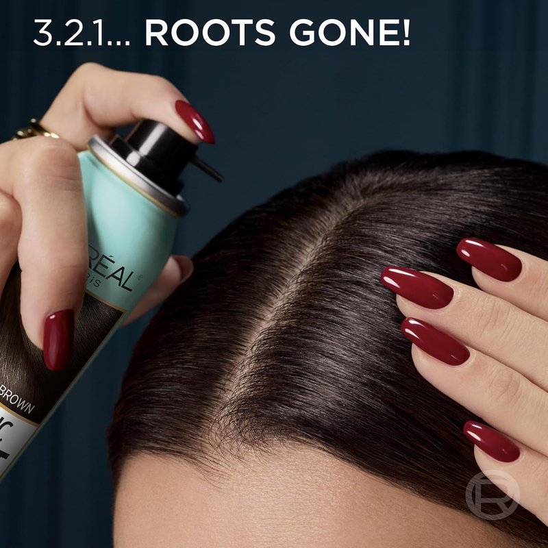 L'Oreal Paris Magic Root Cover Up - 100% Gray Hair Coverage, Lightweight & Transfer-Resistant, Red, 2 oz (2 Count)