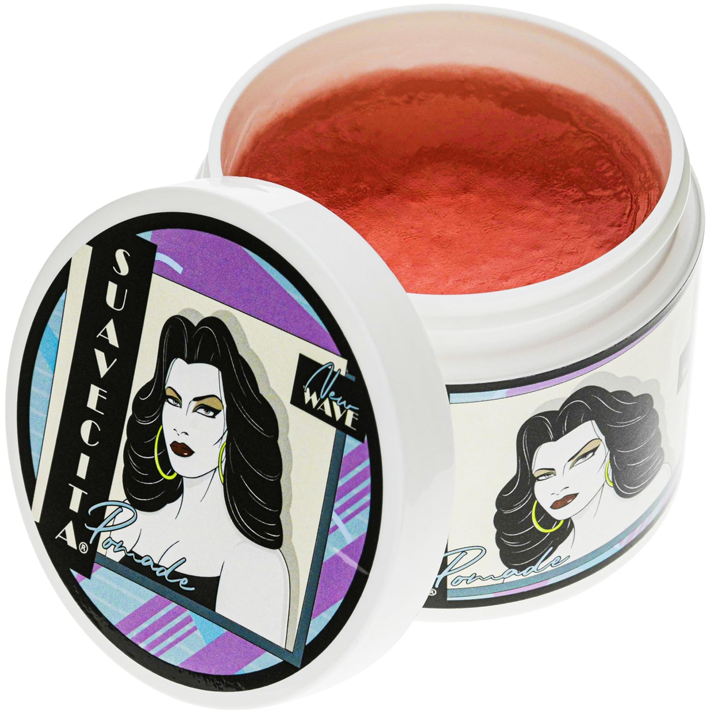 Suavecita Pomade for Women 4 oz Can - Medium Hold, High Shine, Water Based, Wax Like Flake Free - All Day Hair Free Gel Hairstyles Easy to Wash Off - New Wave Edition
