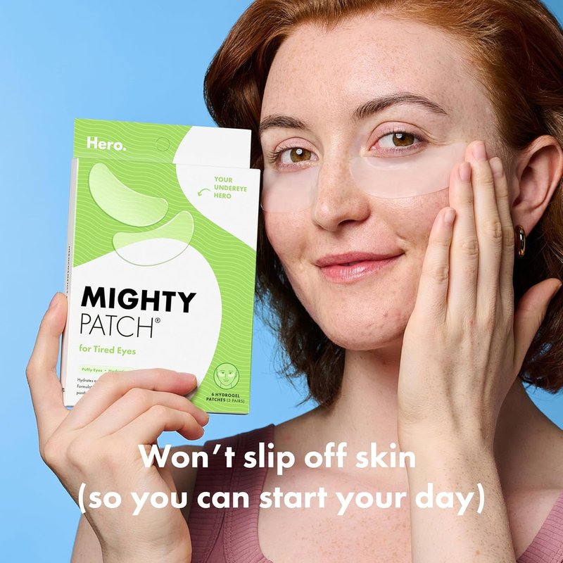 Mighty Patch™ for Tired Eyes - Soothing Hydrogel Eye Patches | De-Puff & Refresh Undereye Area (6 Count)