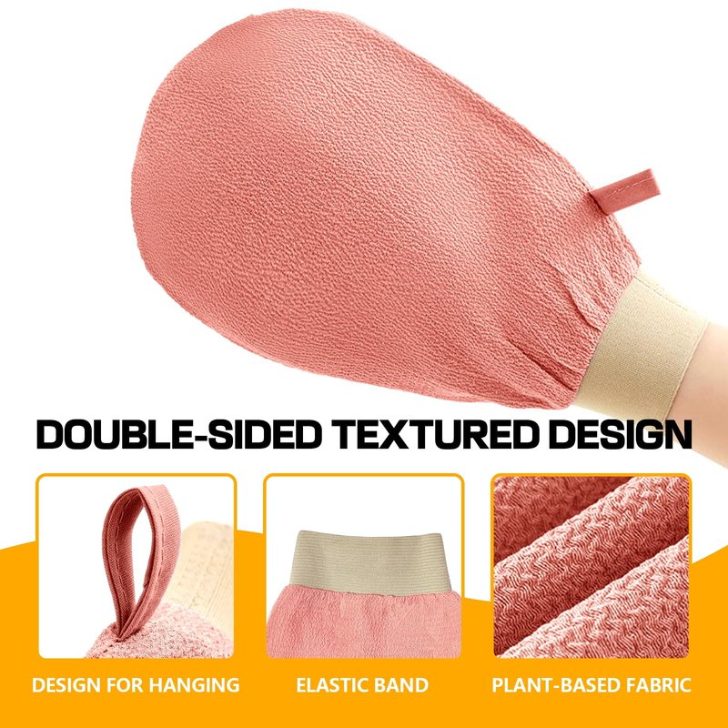 Shower Foot Rest and Exfoliating Gloves Set, Non-Slip No Drill Shower Step Pedal for Shaving Legs, Wall Mounted Bathroom Triangular Shower Shaving Foot Stool, Universal Bathroom Foot Pedal (1 Set)