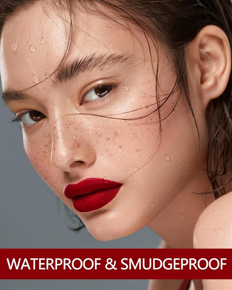 **MAKI YIKA Red Lipstick - Long Lasting, No Smudge Matte Liquid Lip Color | Transferproof & Cruelty-Free**