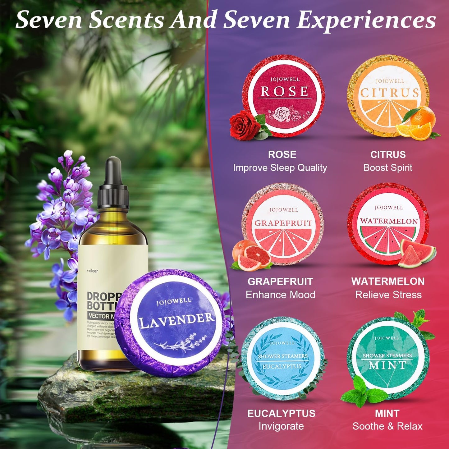Shower Steamers Aromatherapy - 21Pcs Birthday Gifts for Women, Mom, Wife, Her, Best Friend, Daughter, Sister, Teens & Girlfriend, Self Care with Natural Essential Oils Relaxation Home SPA Gift Set