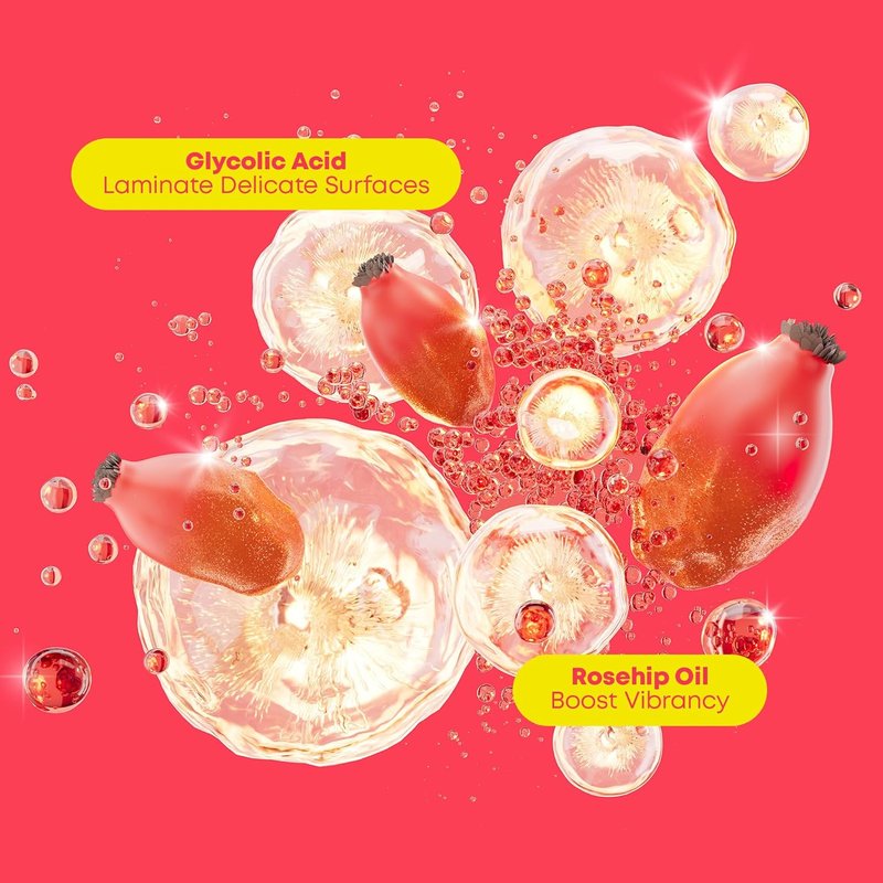 MATRIX Glow Mania Conditioner - Sulfate-Free Shine Enhancer with Glycolic Acid & Rosehip Oil | For Dull, Color-Treated Hair