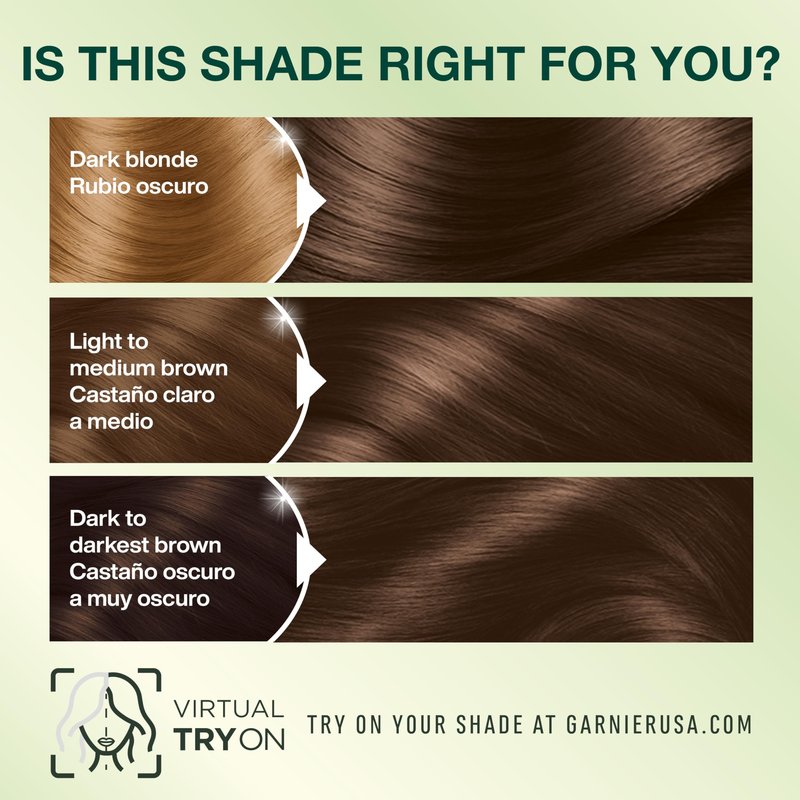 Garnier Nutrisse Ultra Crème Hair Color, Permanent Hair Dye with 100% Gray Coverage, Vegan & Cruelty-Free, 51 Medium Ash Brown (Cool Tea), 2 Count