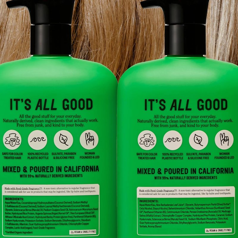 California Naturals Eucalyptus Breeze Shampoo & Conditioner Set - Hydrating Care for Dry, Damaged Hair | 20 oz, Vegan & Cruelty-Free