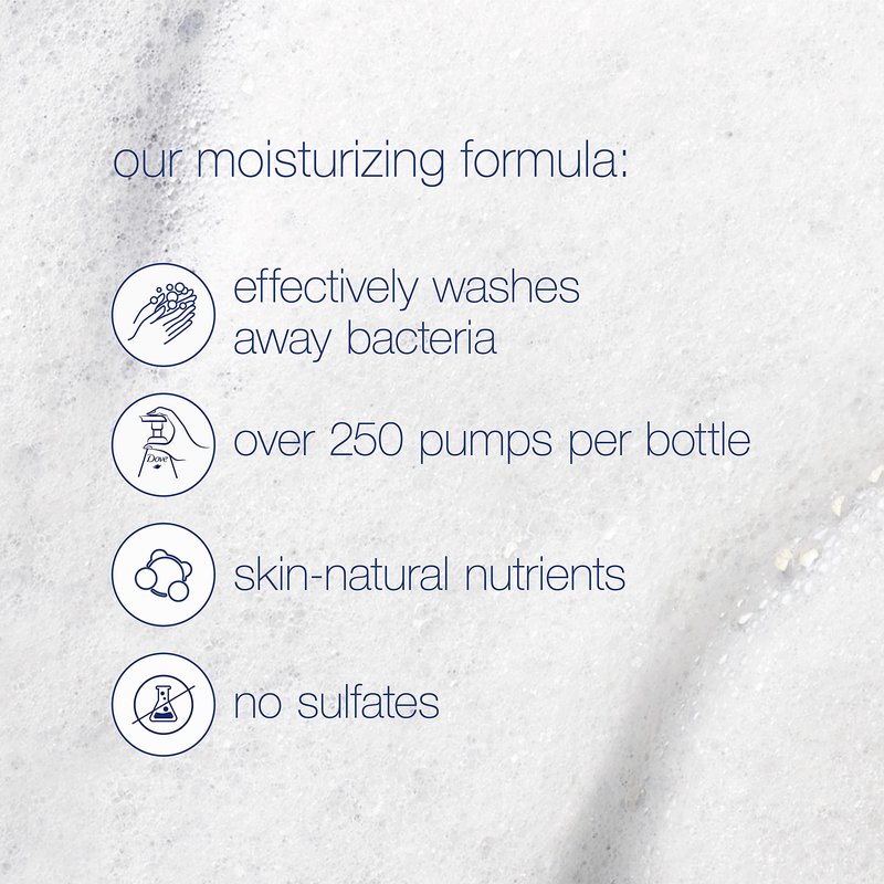 Dove Instant Foaming Body Wash for Soft, Smooth Skin Sensitive Skin Cleanser That Effectively Washes Away Bacteria While Nourishing Your Skin 13.5 oz
