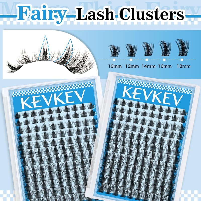 Lash Clusters - California Sunset Manga Style Volume 144 Pcs | Soft 8-18mm Mix Eyelash Extensions