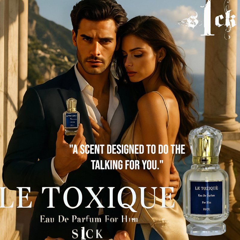 Jonny Truelove S1CK - Le Toxique Pheromone-Infused Cologne for Men Raw Pheromone Cologne Attraction Lasting Spray USA-Made Bold Strength Scent for Him