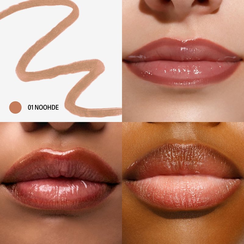 Sacheu Lip Liner STAY-N Peel Off Lip Stain — Long Lasting Waterproof Lip Tint with Hyaluronic Acid & Vitamin E — Transfer Proof Matte Finish, Vegan & Cruelty-Free (nOOHde)