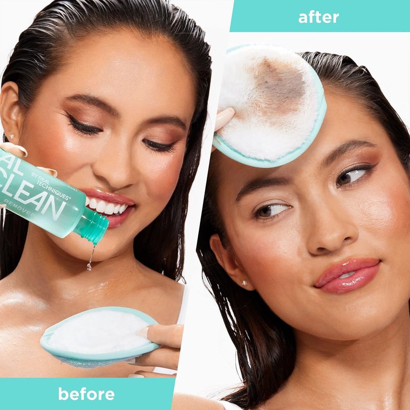 Real Techniques Eye Makeup Remover - Gentle Liquid with Hyaluronic Acid & Vitamin C | 4 fl. oz.