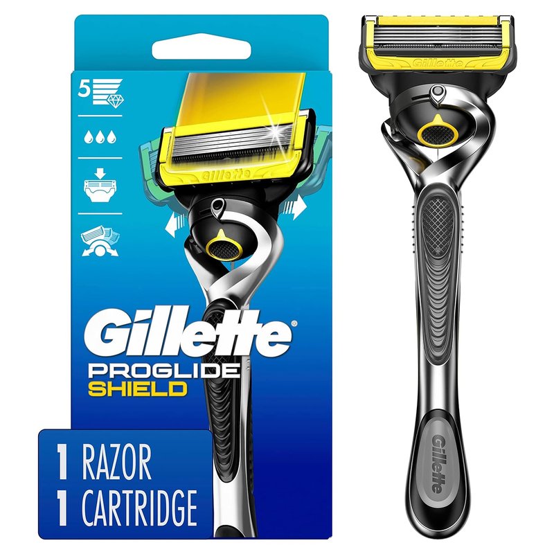 Gillette ProGlide Shield Razor for Men - Precision Handle + 1 Blade Refill