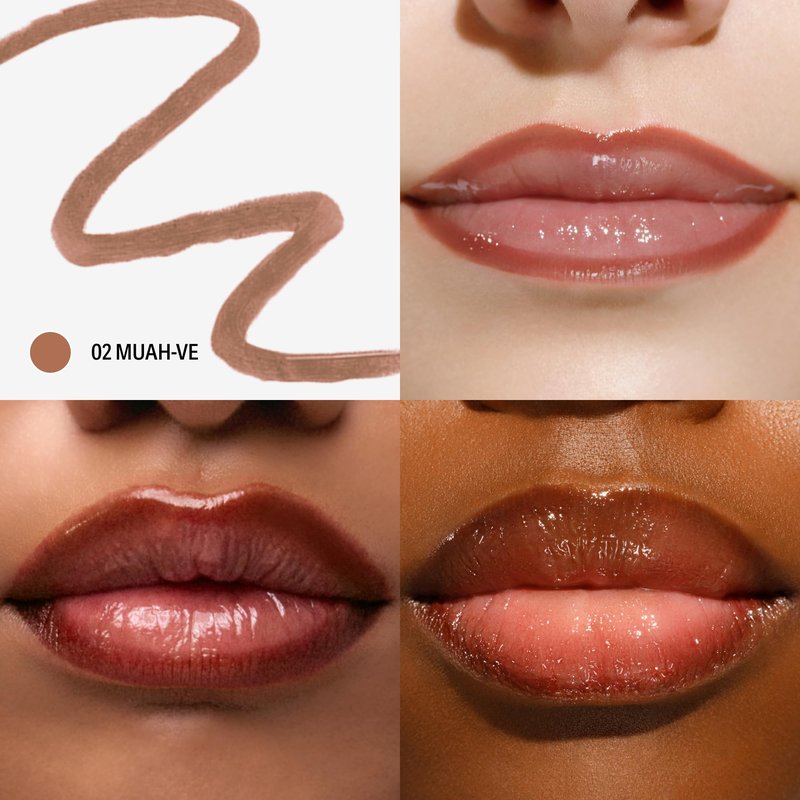 Sacheu Lip Liner STAY-N Peel Off Lip Stain — Long Lasting Waterproof Lip Tint with Hyaluronic Acid & Vitamin E — Transfer Proof Matte Finish, Vegan & Cruelty-Free (MUAH-VE)