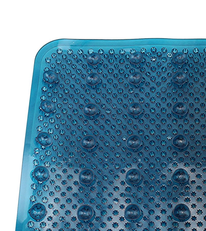 Grass Textured Spa Quality Foot Scrubber Shower Bath Mat Anti-Slip 24.5" x 13.5" Comforts Tired Feet