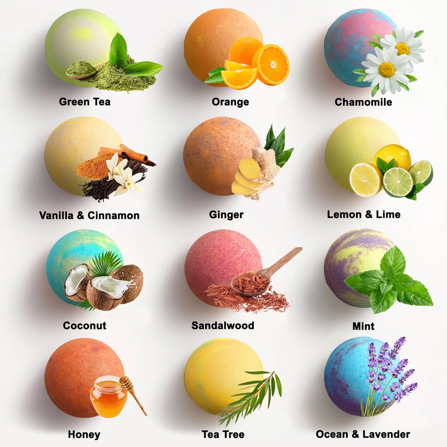 Aqua Elegante Luxury Bath Bombs for Women - Gift Set of 24 Fizzy Bathbombs with Essential Oils, Shea Butter, Coconut Oil - No Stain, Natural, Vegan, Moisturizing Spa Present for Mom, Wife, Girlfriend