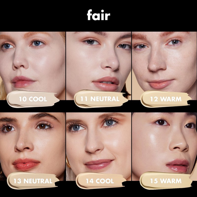 e.l.f. Soft Glam Foundation, Medium Coverage, Long-Lasting & Buildable Foundation For A Smooth, Satin Finish, Vegan & Cruelty-Free, 10 Fair Cool