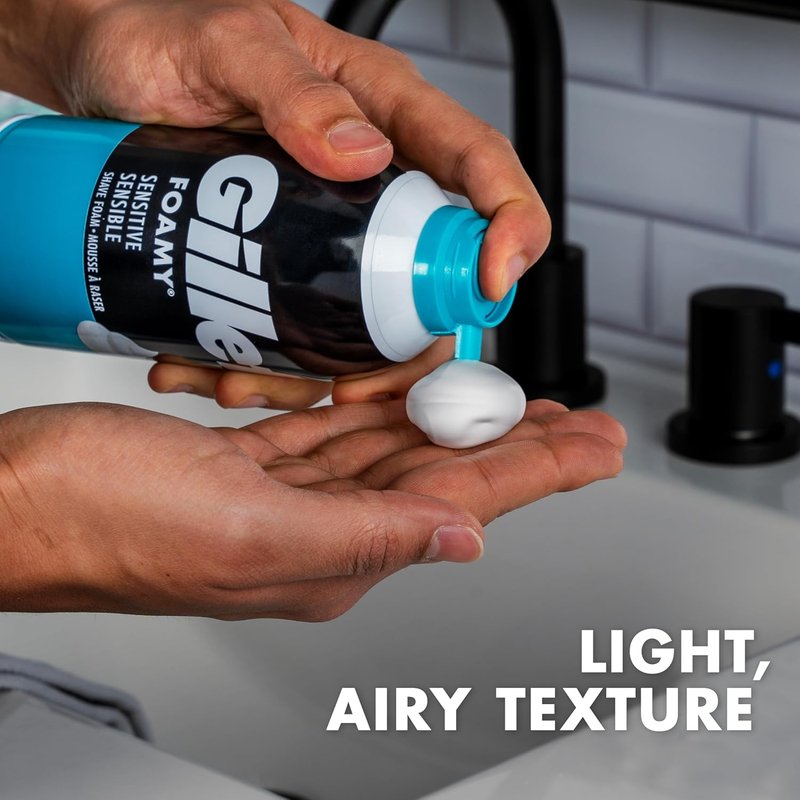 Gillette Shaving Cream - Rich Lather for Smooth Shave | 7 oz Tube