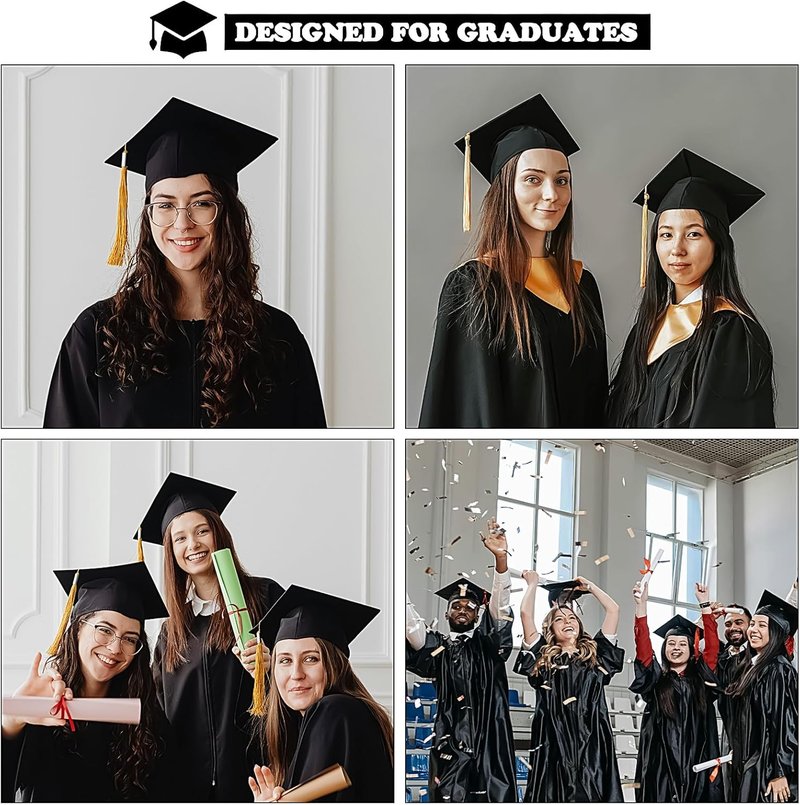 Grad Cap Headband by [Brand Name] - Stylish Graduation Cap Hair Band with Adhesive Felt