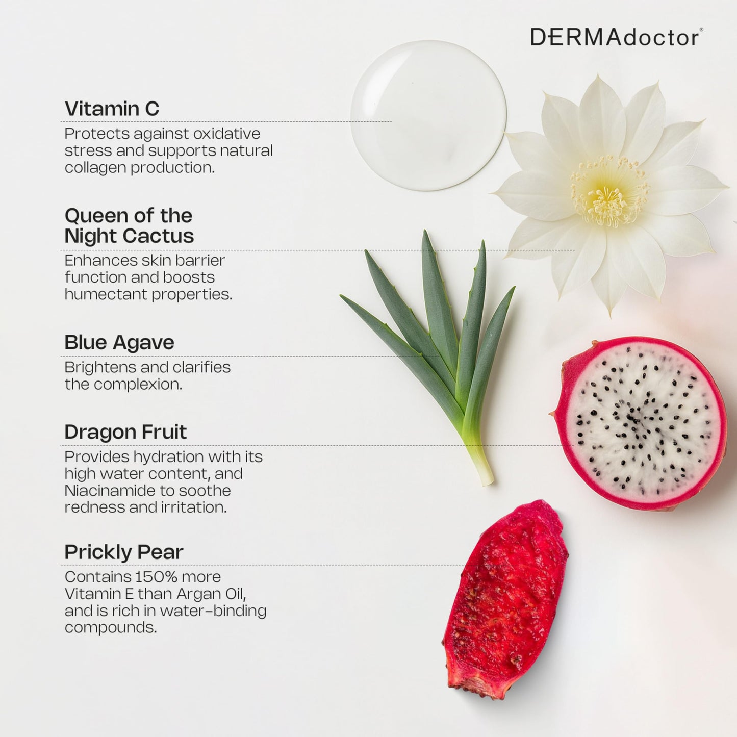 DERMAdoctor Hyaluronic Acid Moisturizer for Face – Hydrating Niacinamide Face Serum with Vitamin C – Dermatologist Formulated Hydrating Serum for Sensitive Skin, 1 fl oz
