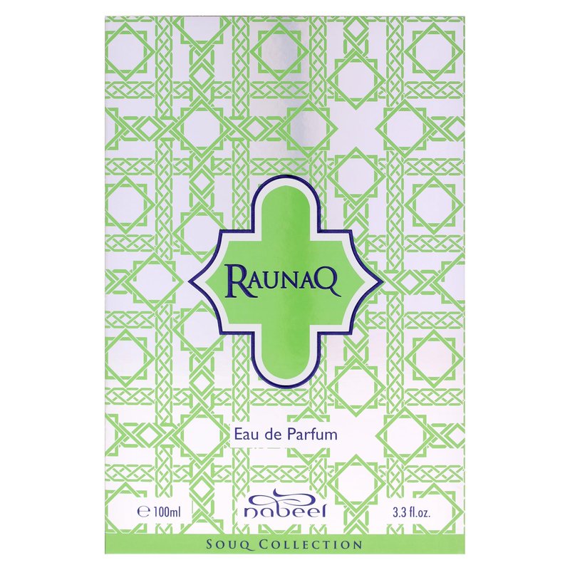 Nabeel Souq Collection - Raunaq for Unisex - Arabian Perfume for Women & Men - Fragrance with Orange, Strawberry, Cedar, Sandalwood, Amber, Musk Scent - Arabic Cologne - Travel Size - 3.3 oz EDP Spray