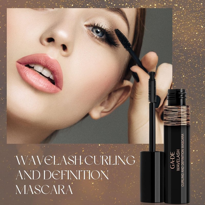 GA-DE Wavelash Curling and Definition Mascara - Instantly Thickens and Volumizes - Formulated with Wavemax for Dramatic Effect - Black - 0.49 oz