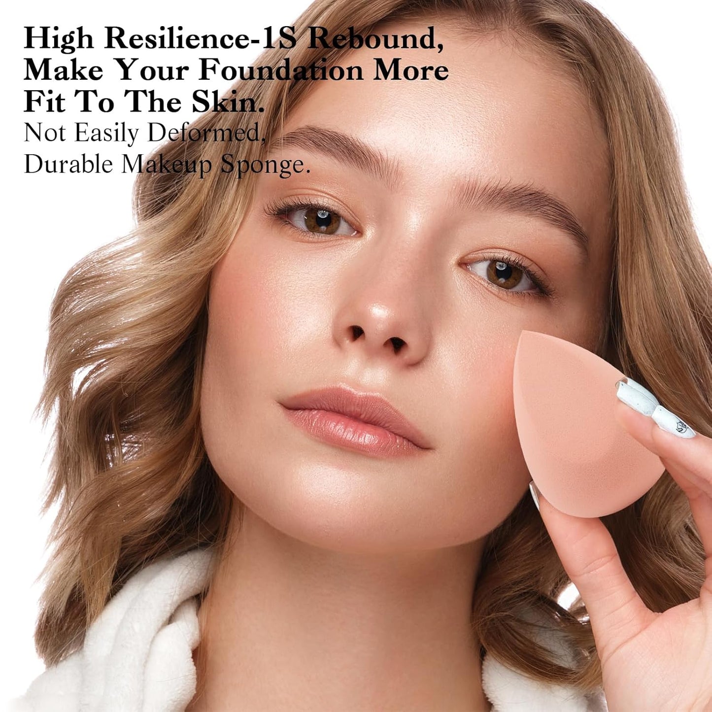 Toiletry Sponges Set - Flawless Makeup Blenders with Holder | Beauty Gift Set for Foundation & Liquid Application