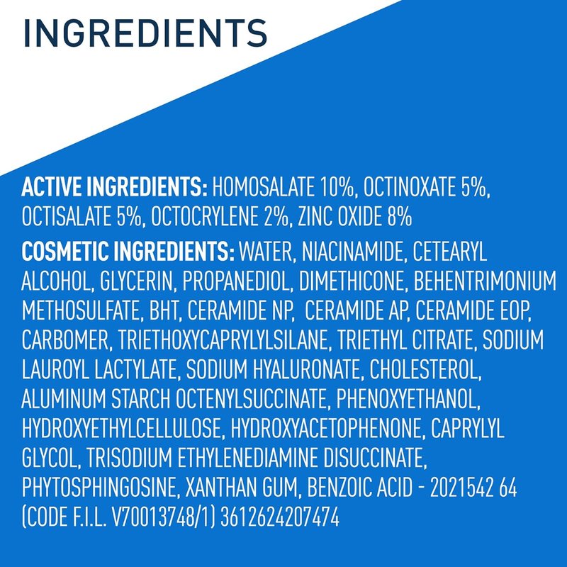 CeraVe AM Facial Moisturizing Lotion - Oil-Free SPF 30 with Hyaluronic Acid & Niacinamide | 3 Ounce