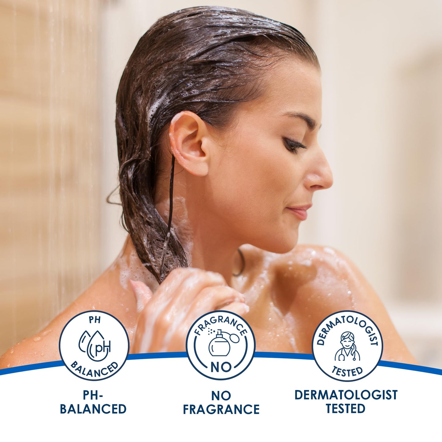Vanicream Dandruff Shampoo – pH Balanced Mild Formula Effective For All Hair Types and Sensitive Scalps - Free of Fragrance, Lanolin, and Parabens – 8 Fl Oz