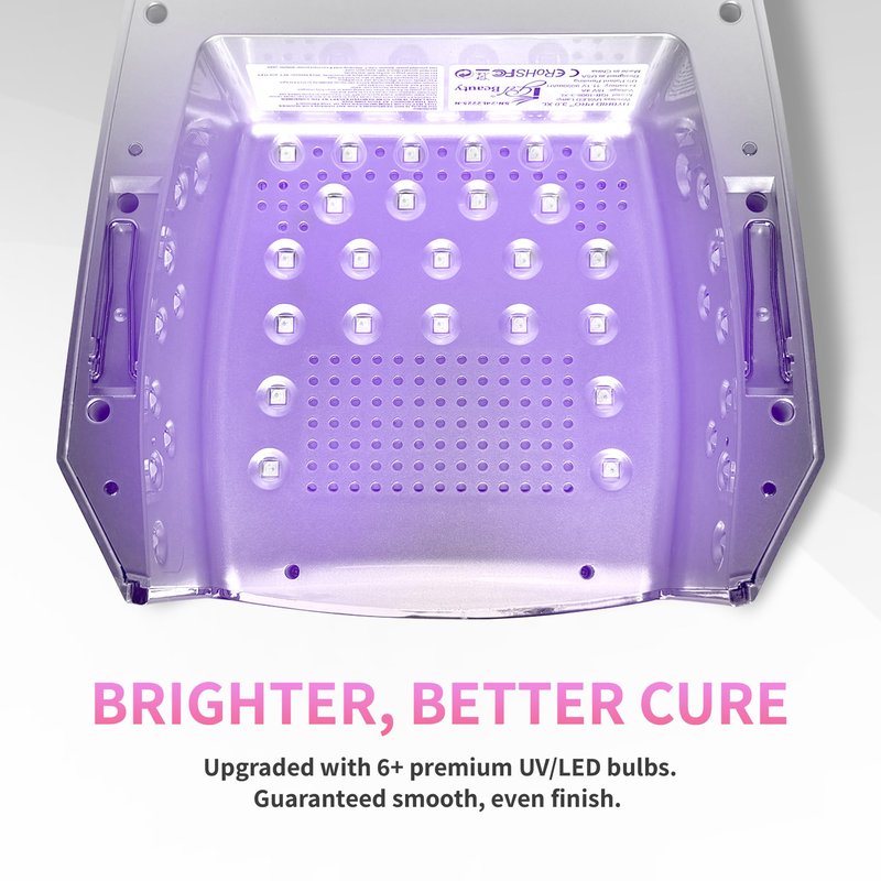 iGel Beauty Hybrid PRO 3.0 XL UV/LED Nail Lamp – Wireless Rechargeable 48W Nail Dryer, Extra Wide Full-Hand Curing, 9000mAh Battery, Smart Timer & Builder Gel Mode, Cordless Professional Lamp