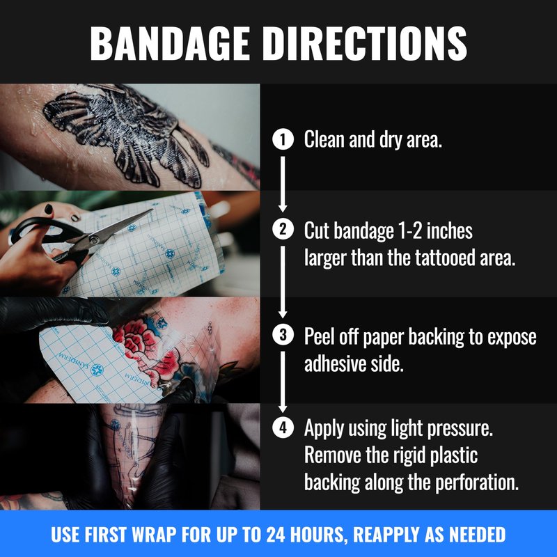 Saniderm Original Tattoo Aftercare Bandage (Medium Roll, 6 in x 8 yd)