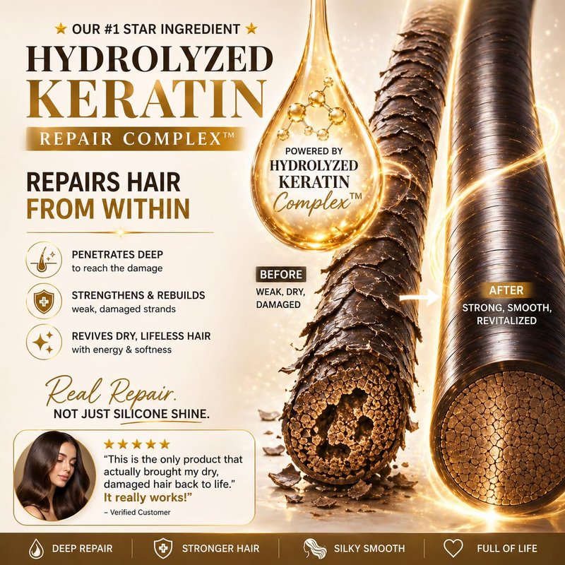 DJ LADY NADA Rose Rhapsody Hair Mask - Deep Repair for Dry & Damaged Hair | Hydrolyzed Keratin, Biotin, Argan Oil - 8.8 oz